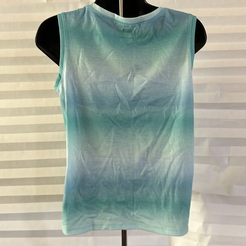 Old Navy Girls XL Gradient Blue Sleeveless Tank Top Casual Summer Shirt